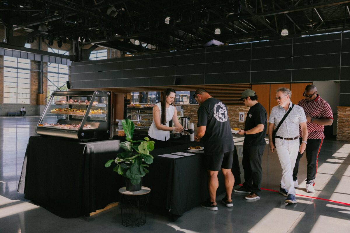 Grysh and Ko team serving guests at an event
