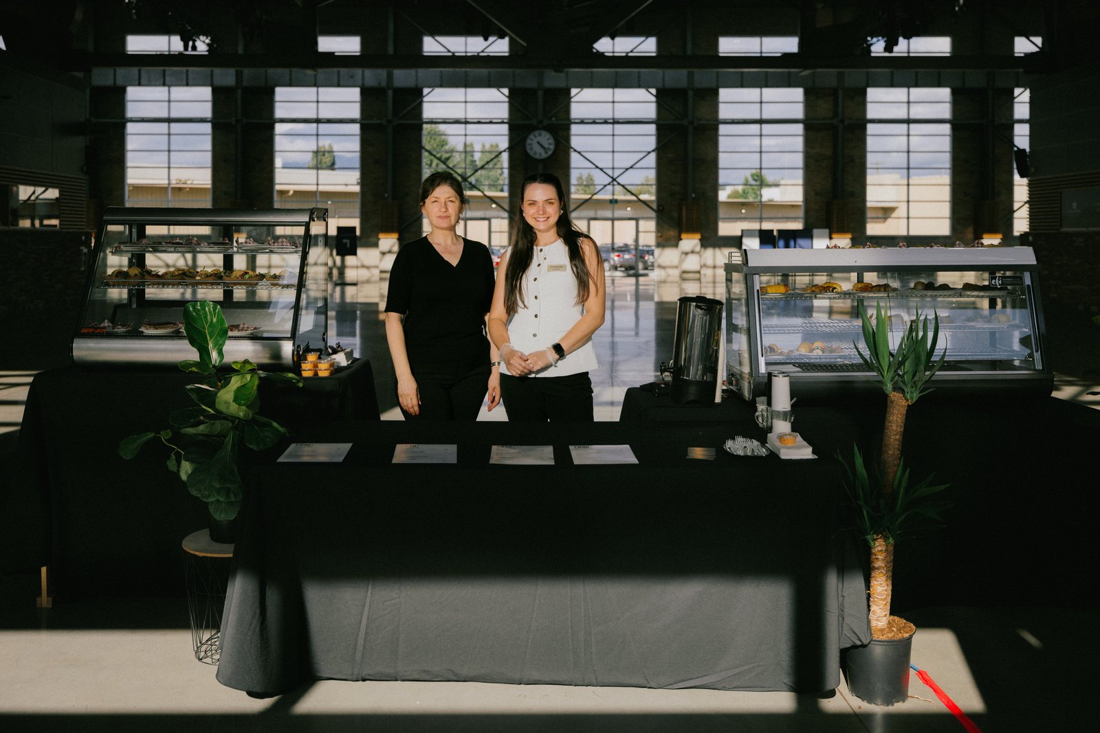 The Grysh and Ko team at an event catering setup