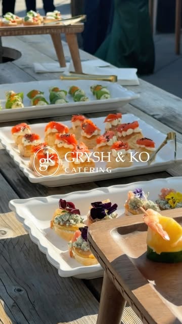 Our appetizers and event buffet presentation