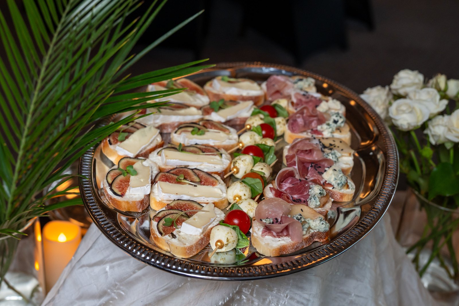 European-inspired appetizers beautifully presented